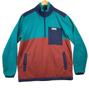 Outdoor Research OR Fleece Pullover Colorblock Teal Red Navy Men M M